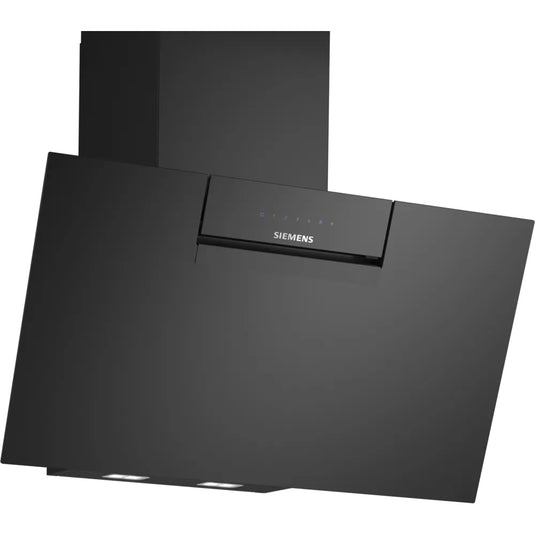 Siemens iQ300, Wall-mounted cooker hood, 80 cm, clear glass black printed