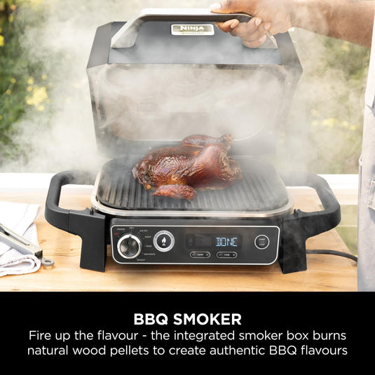 Ninja OG701UK Woodfire Electric BBQ Grill & Smoker