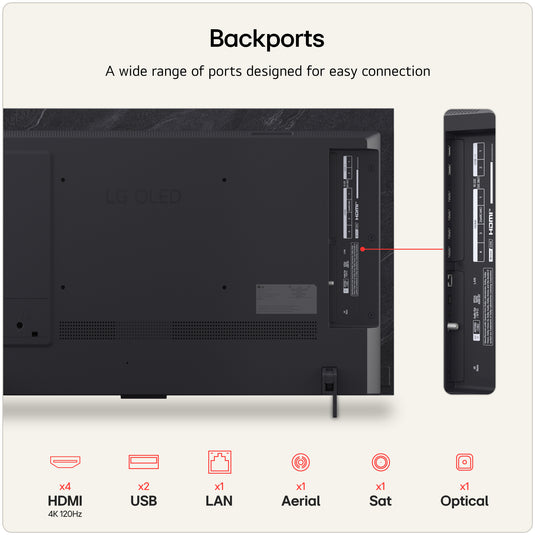 LG OLED42C66LB 42 inch OLED evo AI C6 4K Smart TV
