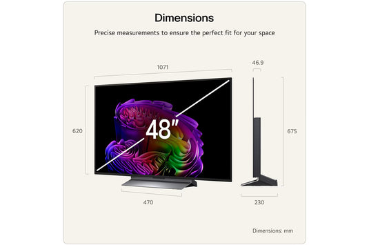 LG OLED48G66LS 48 inch  OLED evo AI G6 4K Smart TV