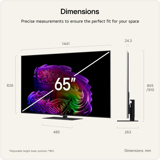 LG OLED65G66LS 65 inch  OLED evo AI G6 4K Smart TV