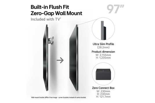 LG OLED97M59LA 97" SIGNATURE OLED M5 4K Smart TV