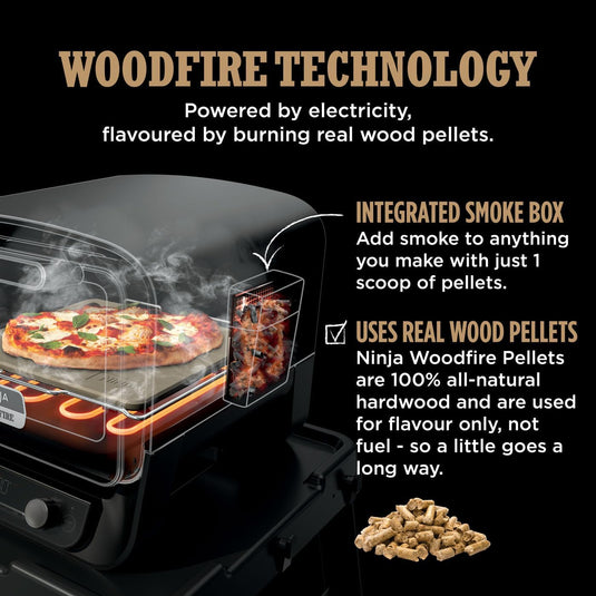 Ninja OO101UK Woodfire Electric Outdoor Oven