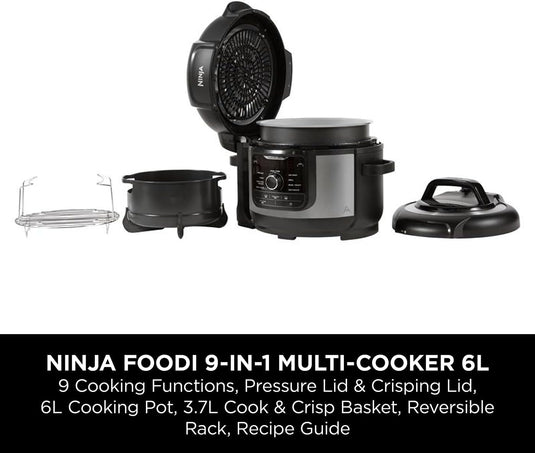 Ninja OP350UK Foodi 9-in-1 Multi-Cooker 6L