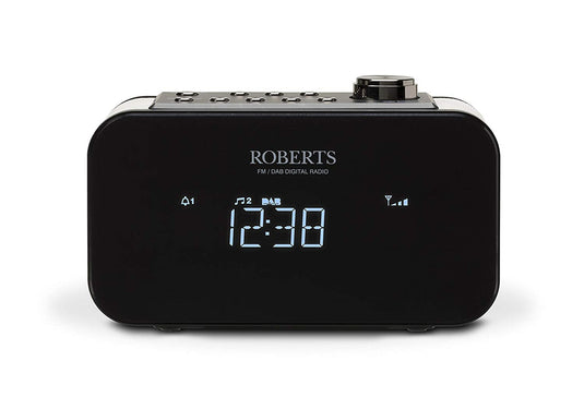 OPEN-BOX RENEWED - Roberts Ortus 2 DAB/DAB+/FM Alarm Clock Radio, Black