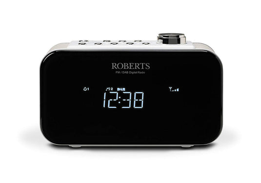 OPEN-BOX RENEWED - Roberts Ortus 2 DAB/DAB+/FM Alarm Clock Radio, White