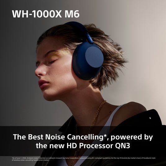 Sony WH-1000XM6 Wireless Noise Cancelling Headphones, Olive Gray