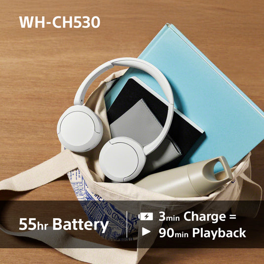 Sony WH-CH530 Wireless Bluetooth Headphones, Blue