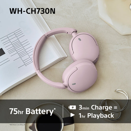 Sony WH-CH730N Wireless Noise Cancelling Headphones, Blue