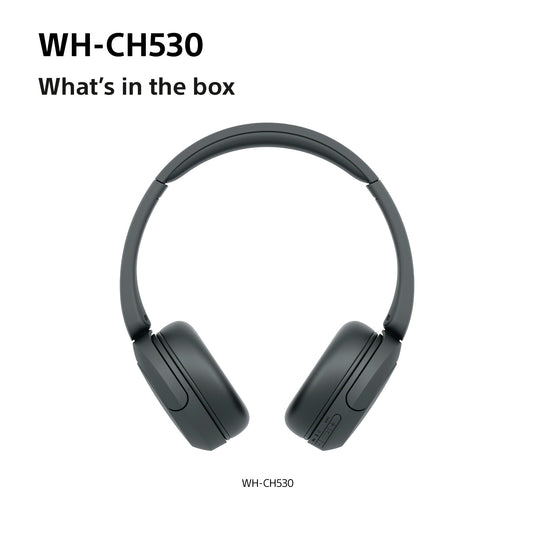 Sony WH-CH530 Wireless Bluetooth Headphones, Black