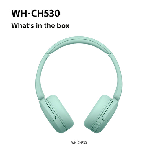 Sony WH-CH530 Wireless Bluetooth Headphones, Mint Green
