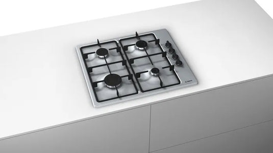 Bosch Series 2, Gas hob, 60 cm, Stainless steel