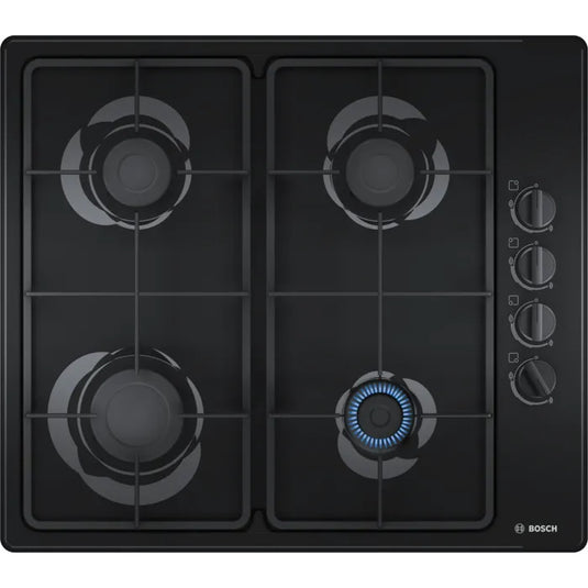 Bosch Series 2, Gas hob, 60 cm, Black