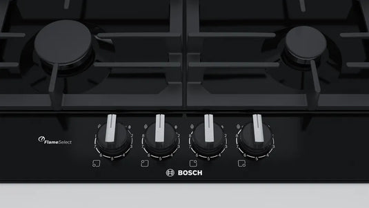 Bosch Series 6, Gas hob, 60 cm, Black