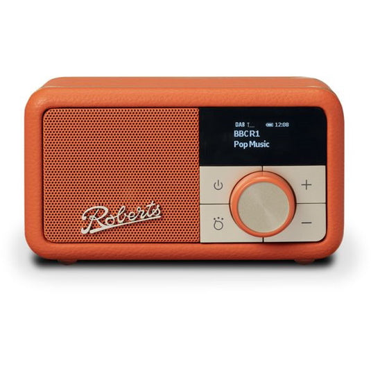 OPEN-BOX RENEWED - Roberts Revival Petite DAB / DAB+ / FM RDS digital radio, Pop Orange