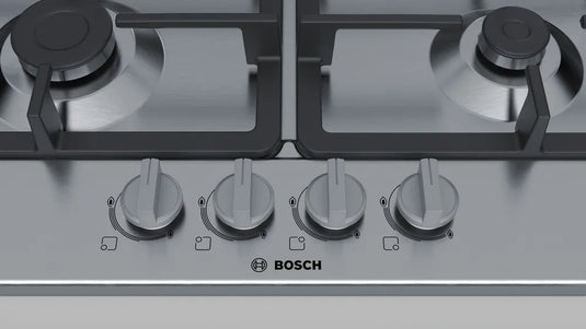 Bosch Series 4, Gas hob, 60 cm, Stainless steel