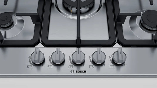 Bosch Series 4, Gas hob, 75 cm, Stainless steel