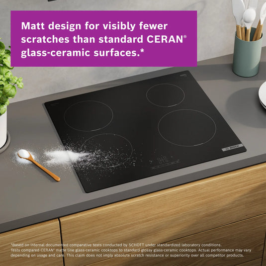 Bosch Series 4, Induction hob, 60 cm, Matt black