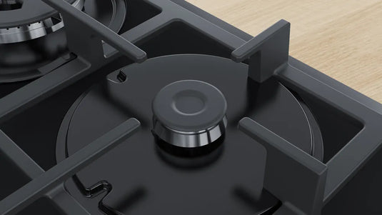 Bosch Series 4, Gas hob, 60 cm, Tempered glass, Black