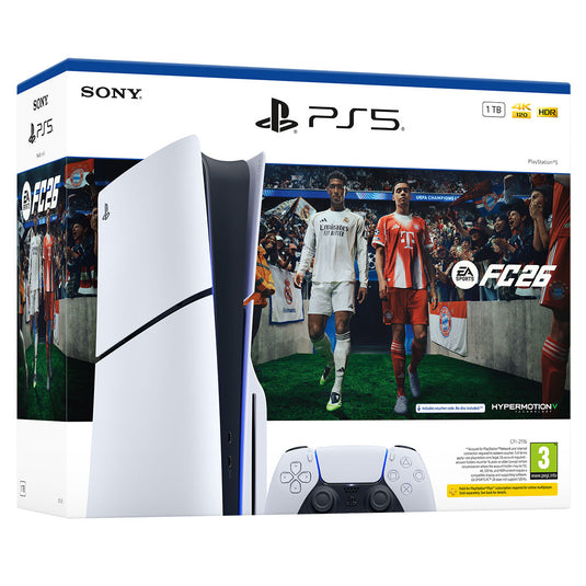Sony PS5 PlayStation 5 1TB Disc Console  with EA Sports FC 26 Bundle