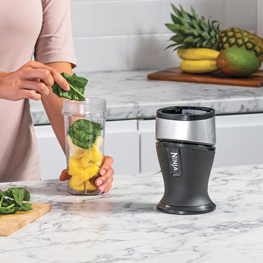 Ninja QB3001UKS 700W Slim Blender & Smoothie Maker, Silver