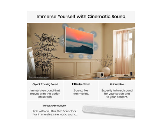 Samsung QE55LS03HW 55" The Frame Pro LS03HW 4K Vision AI Smart TV Art Mode & Wall Mount TV