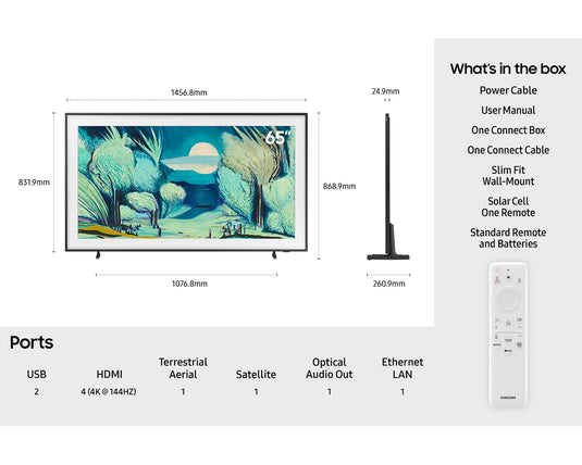 Samsung QE65LS03F 65" The Frame QLED 4K Vision AI Smart TV