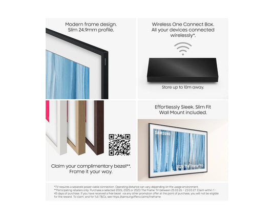 Samsung QE75LS03HW 75" The Frame Pro LS03HW 4K Vision AI Smart TV Art Mode & Wall Mount TV