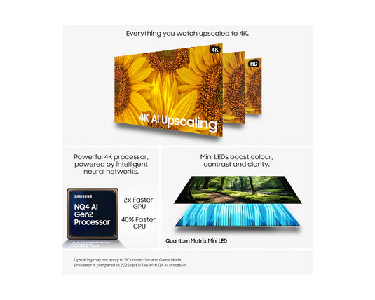 Samsung QE85QN1EF 85" Neo QLED QN1EF Mini LED HDR 4K Ultra HD Smart AI TV