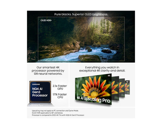 Samsung QE65S90F 65" OLED S90F HDR 4K Ultra HD Smart AI TV