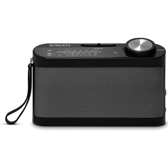 OPEN-BOX RENEWED - Roberts R9993 3 Band Portable Radio, Black