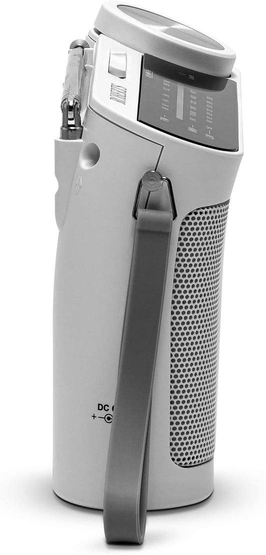 OPEN-BOX RENEWED - Roberts R9993 3 Band Portable Radio, White