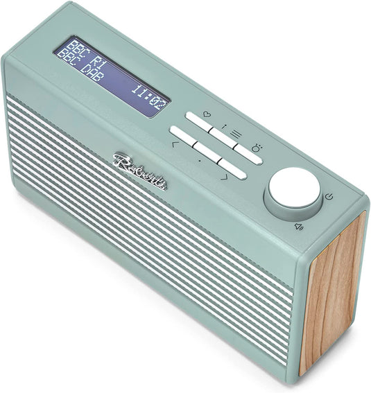 Roberts Rambler Mini DAB/DAB+/FM RDS Radio with Bluetooth, Duck Egg