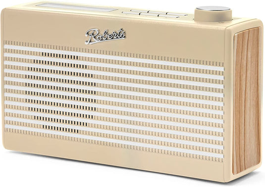 Roberts Rambler Mini DAB/DAB+/FM RDS Radio with Bluetooth, Pastel Cream