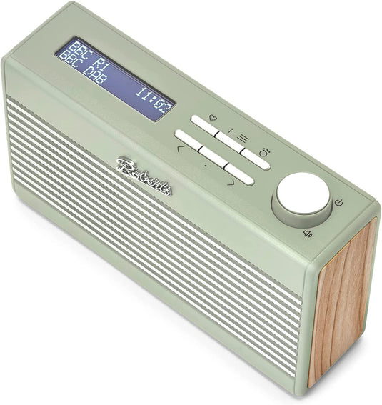 Roberts Rambler Mini DAB/DAB+/FM RDS Radio with Bluetooth, Leaf Green