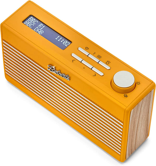 Roberts Rambler Mini DAB/DAB+/FM RDS Radio with Bluetooth, Sunburst Yellow