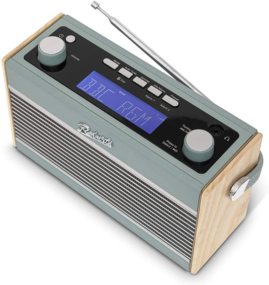 OPEN-BOX RENEWED - Roberts Rambler BT Stereo DAB/DAB+/FM RDS Radio with Bluetooth, Duck Egg