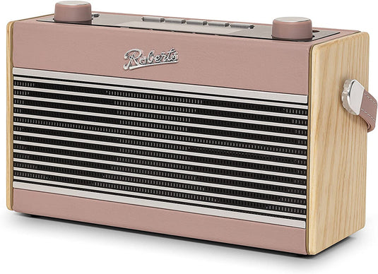 Roberts Rambler BT Stereo DAB/DAB+/FM RDS Radio with Bluetooth, Dusky Pink