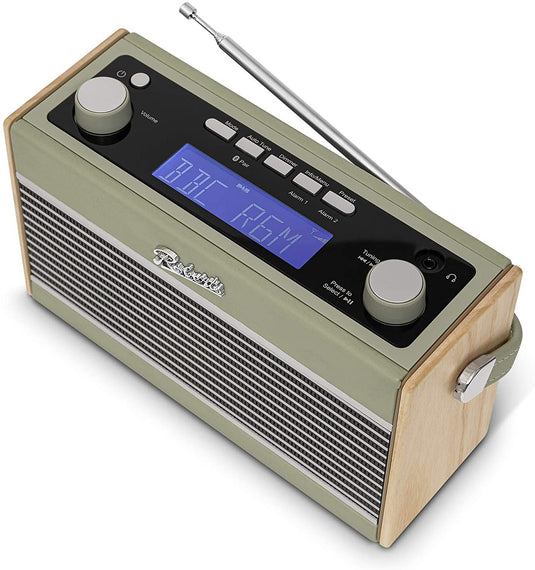 OPEN-BOX RENEWED - Roberts Rambler BT Stereo DAB/DAB+/FM RDS Radio with Bluetooth, Leaf Green