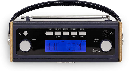 Roberts Rambler BT Stereo DAB/DAB+/FM RDS Radio with Bluetooth, Navy Blue