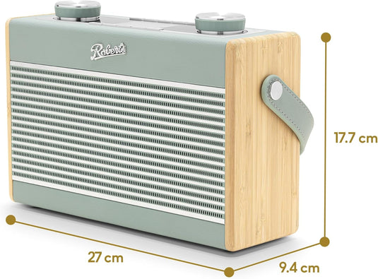 Roberts Rambler Classic DAB/DAB+/FM RDS Full Size Radio, Duck Egg