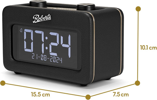 Roberts Revival Rest DAB+/FM Bedside Radio, Black