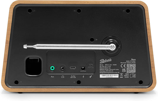 Roberts Reva DAB+/FM Table-top Radio with Bluetooth, Cherry