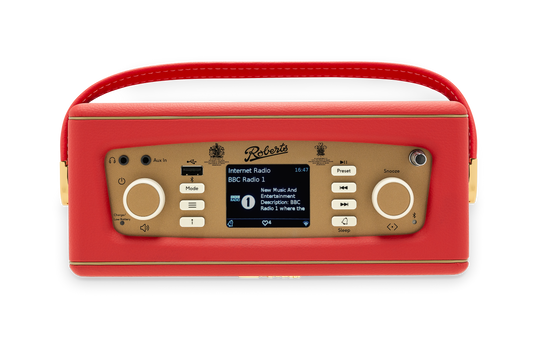 Roberts Revival iStream3L Smart Radio with DAB/DAB+/FM/Bluetooth, Classic Red