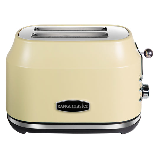 Rangemaster RMCL2S201CM Classic 2 Slice Toaster, Matt Cream