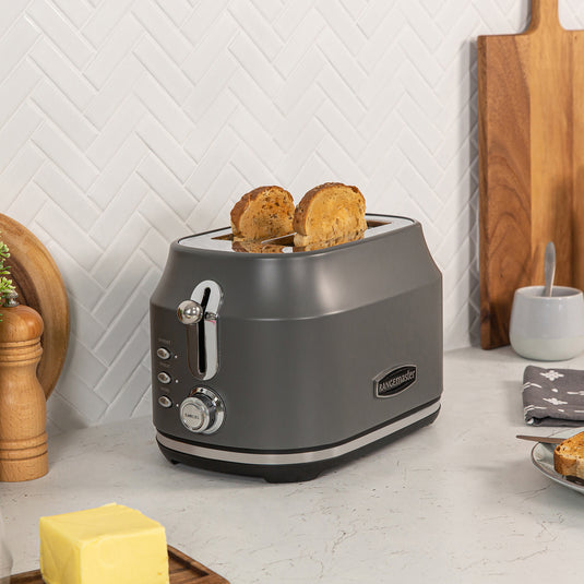 Rangemaster RMCL2S201GY Classic 2 Slice Toaster, Matt Slate Grey