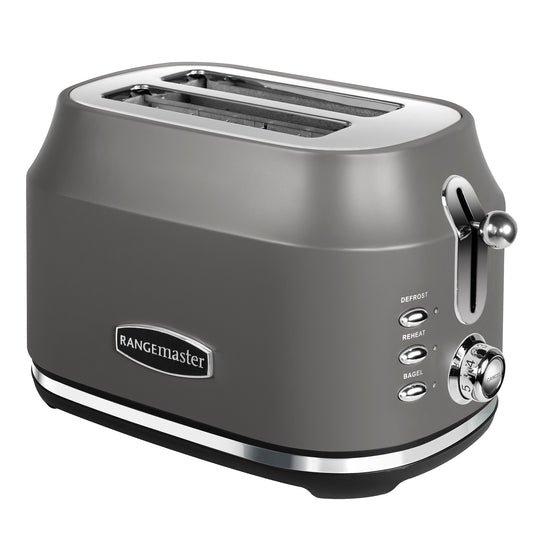 Rangemaster RMCL2S201GY Classic 2 Slice Toaster, Matt Slate Grey