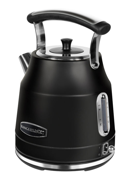 Rangemaster RMCLDK201BK Classic Quiet Boil Kettle 1.7L, 3KW, Matt Black