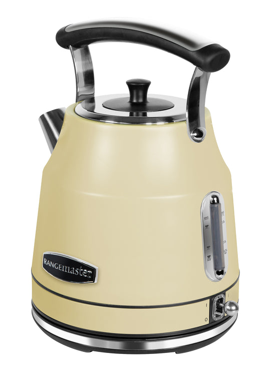 Rangemaster RMCLDK201CM Classic Quiet Boil Kettle 1.7L, 3KW, Matt Cream