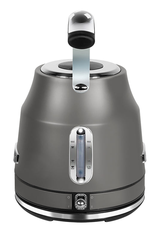 Rangemaster RMCLDK201GY Classic Quiet Boil Kettle 1.7L, 3KW, Matt Slate Grey